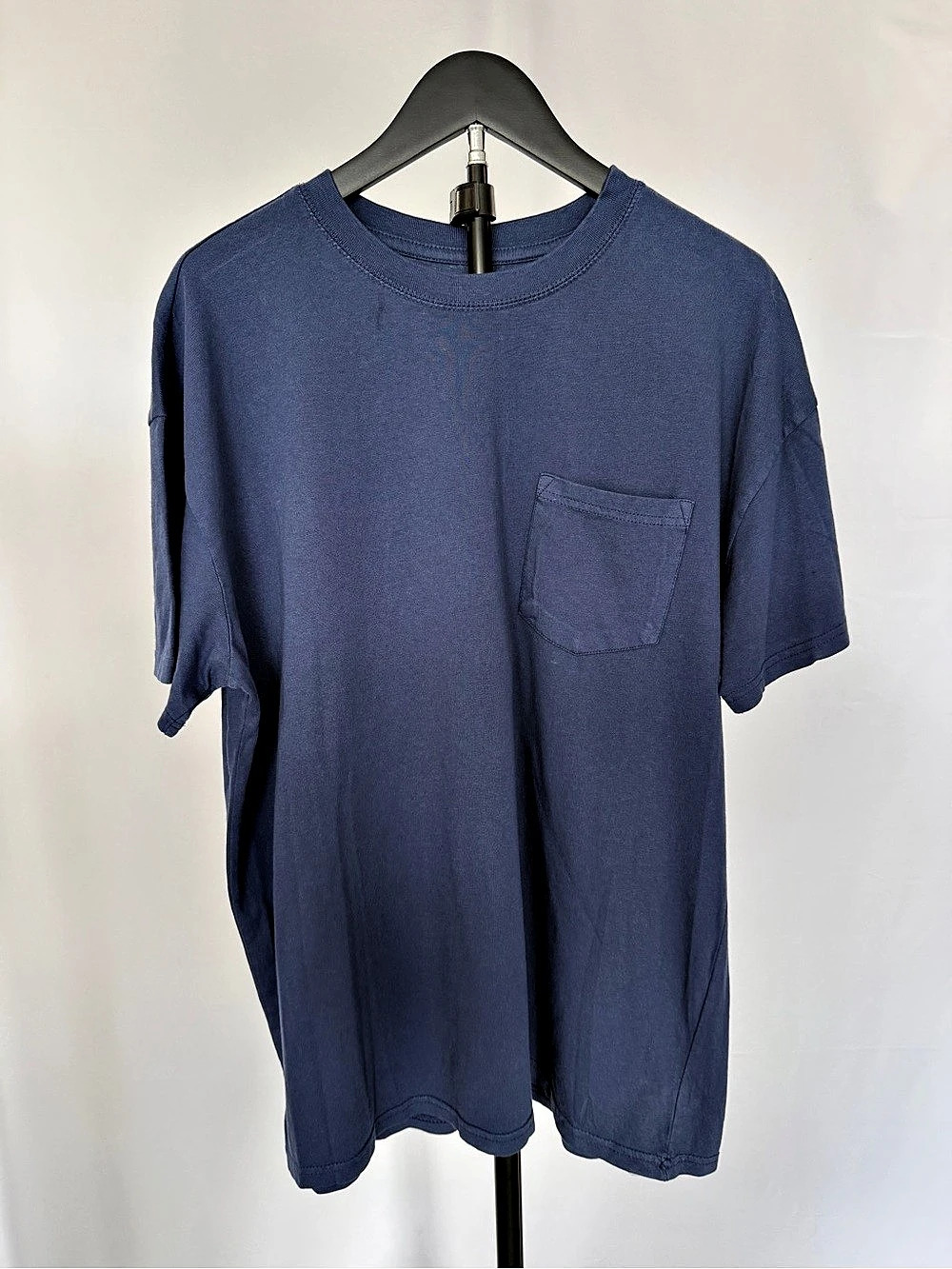 Goodfellow & Co Vintage Short-Sleeve Pocket T-Shirt Blue Large